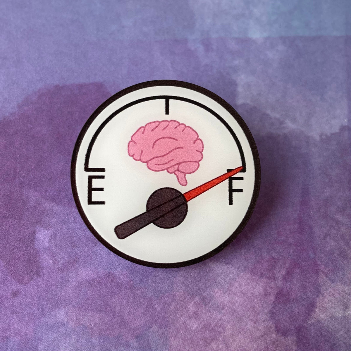Full Brain - Acrylic Swappable Badge Reel Design TOP
