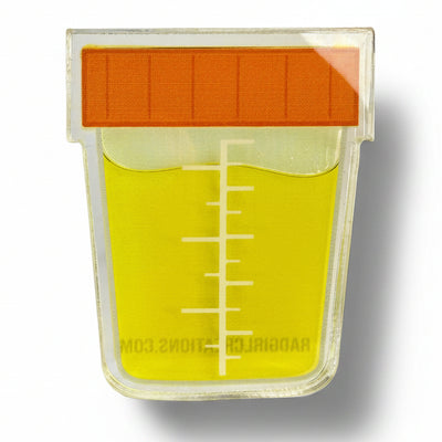 Specimen Cup - Liquid Filled Swappable Badge Design TOP