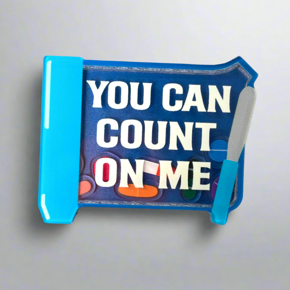 You Can Count on Me - Shaker Swappable Badge Design TOP