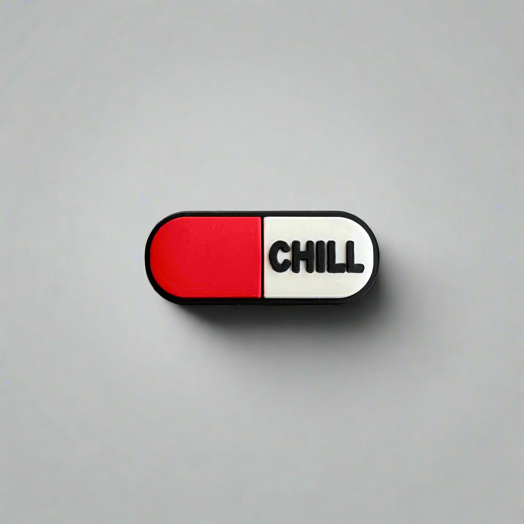 Chill Pill PVC Shoe Charm