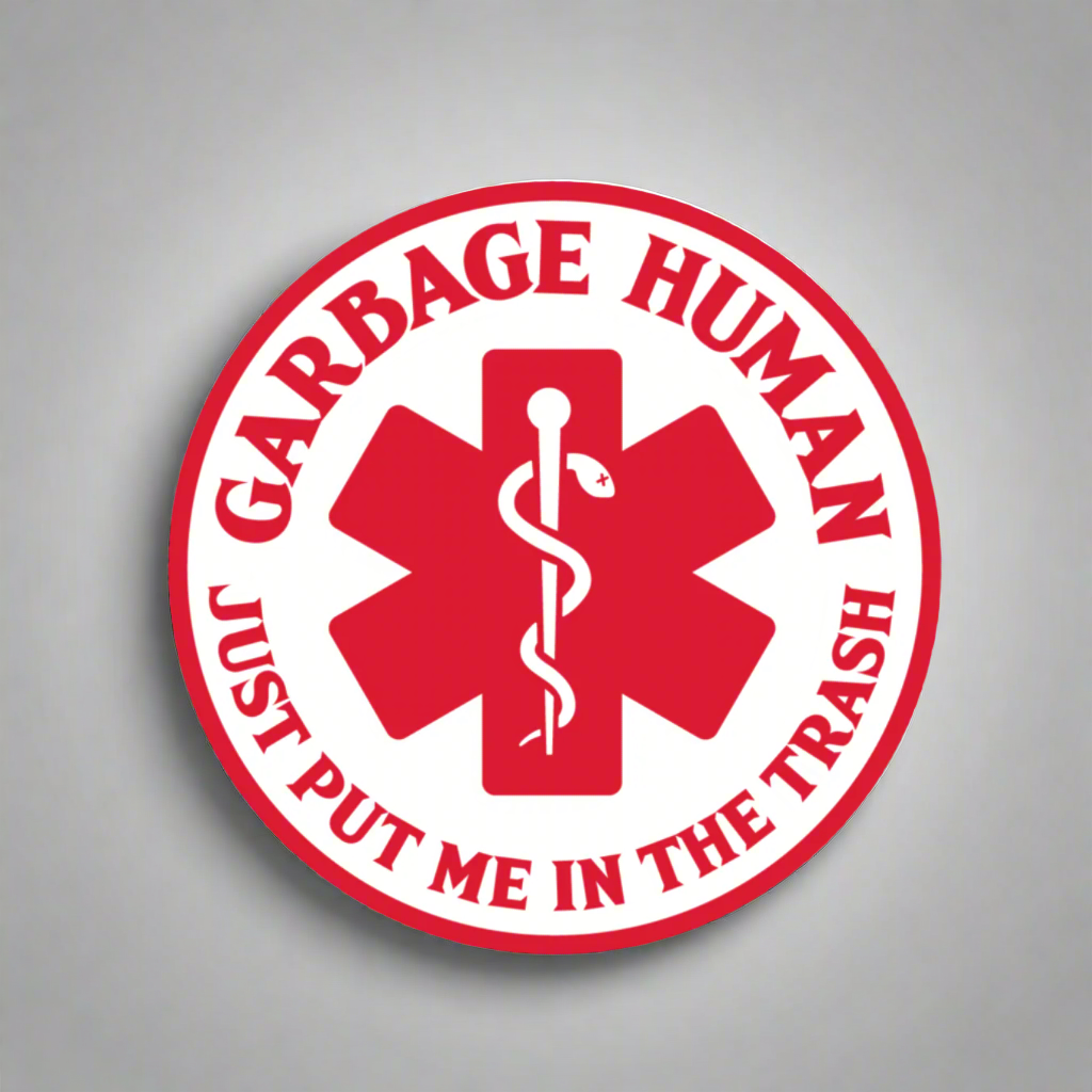 Garbage Human Decal