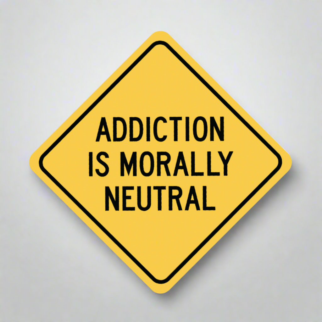 Addiction is Morally Neutral Decal
