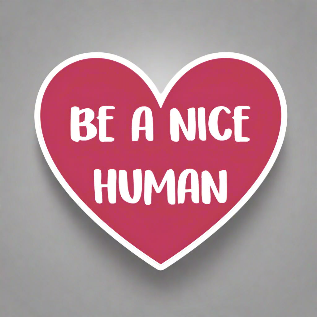 Be a Nice Human Decal
