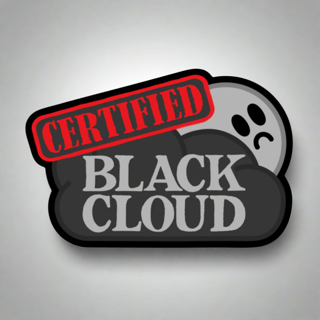 Certified Black Cloud Decal
