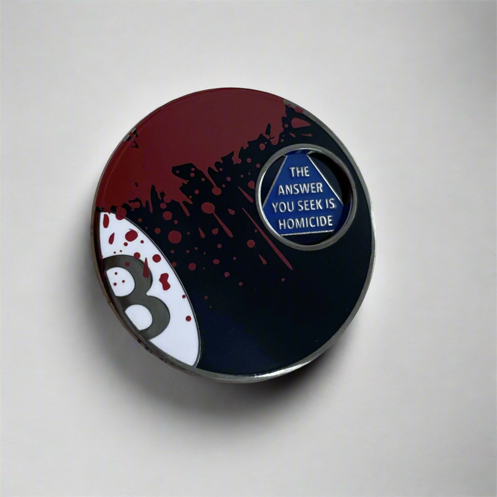 Manner of Death Magic Eight Ball Pin