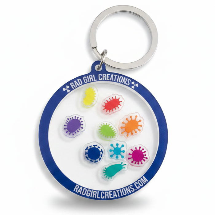 Microbe Keychain