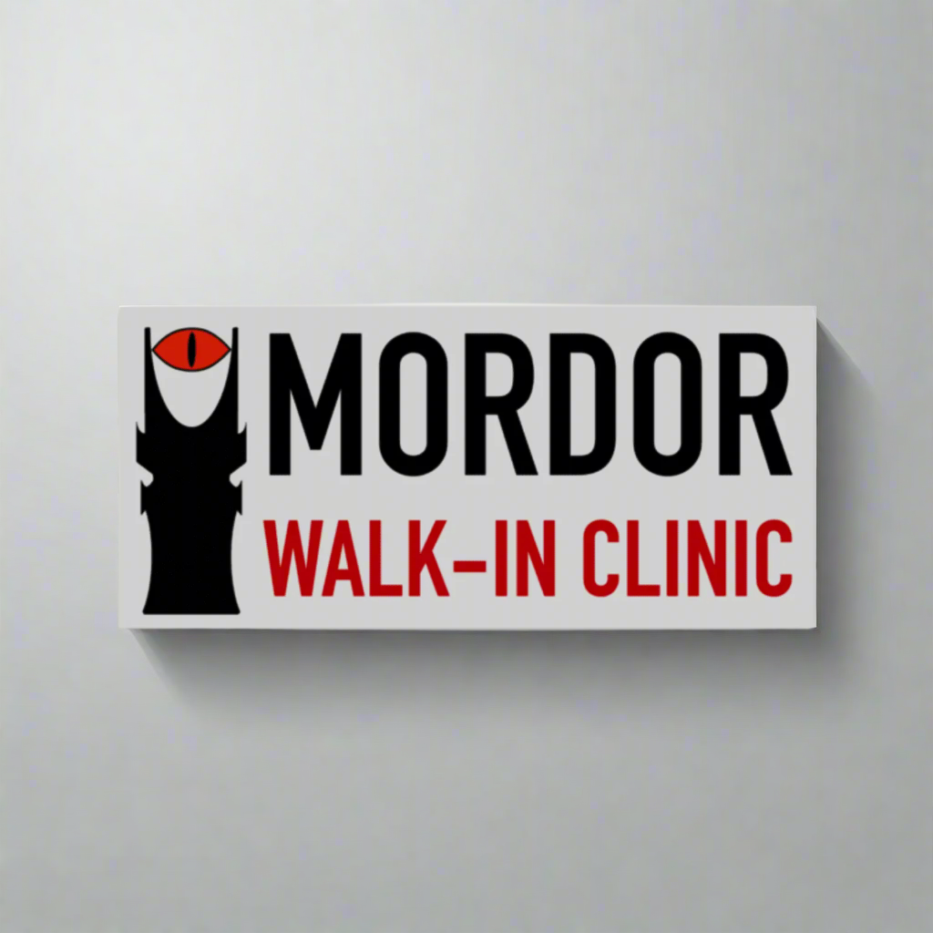 Mordor Clinic Decal