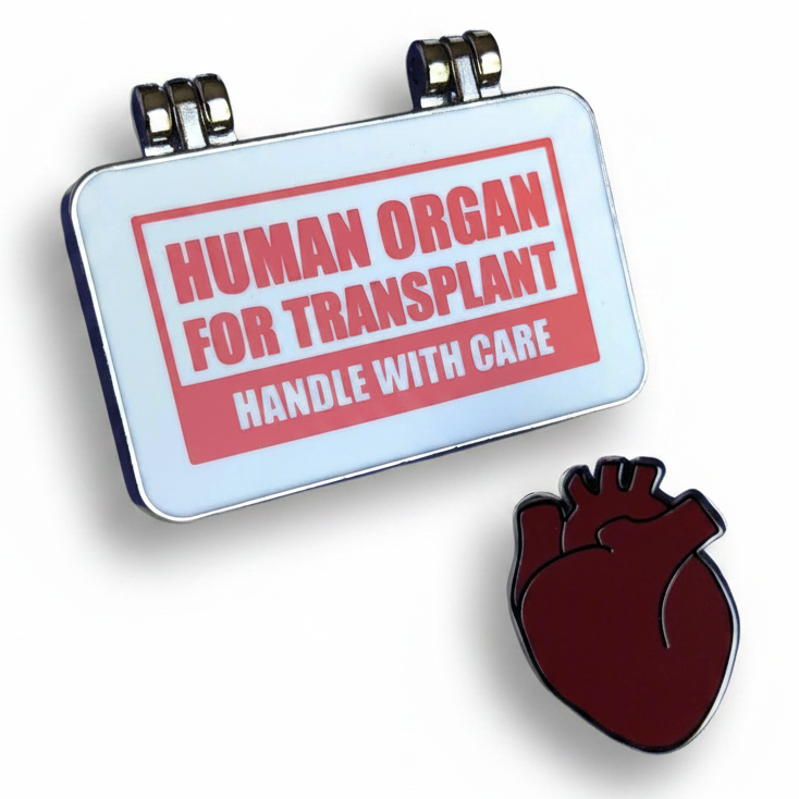 Organs on Ice Pin - Heart Transplant