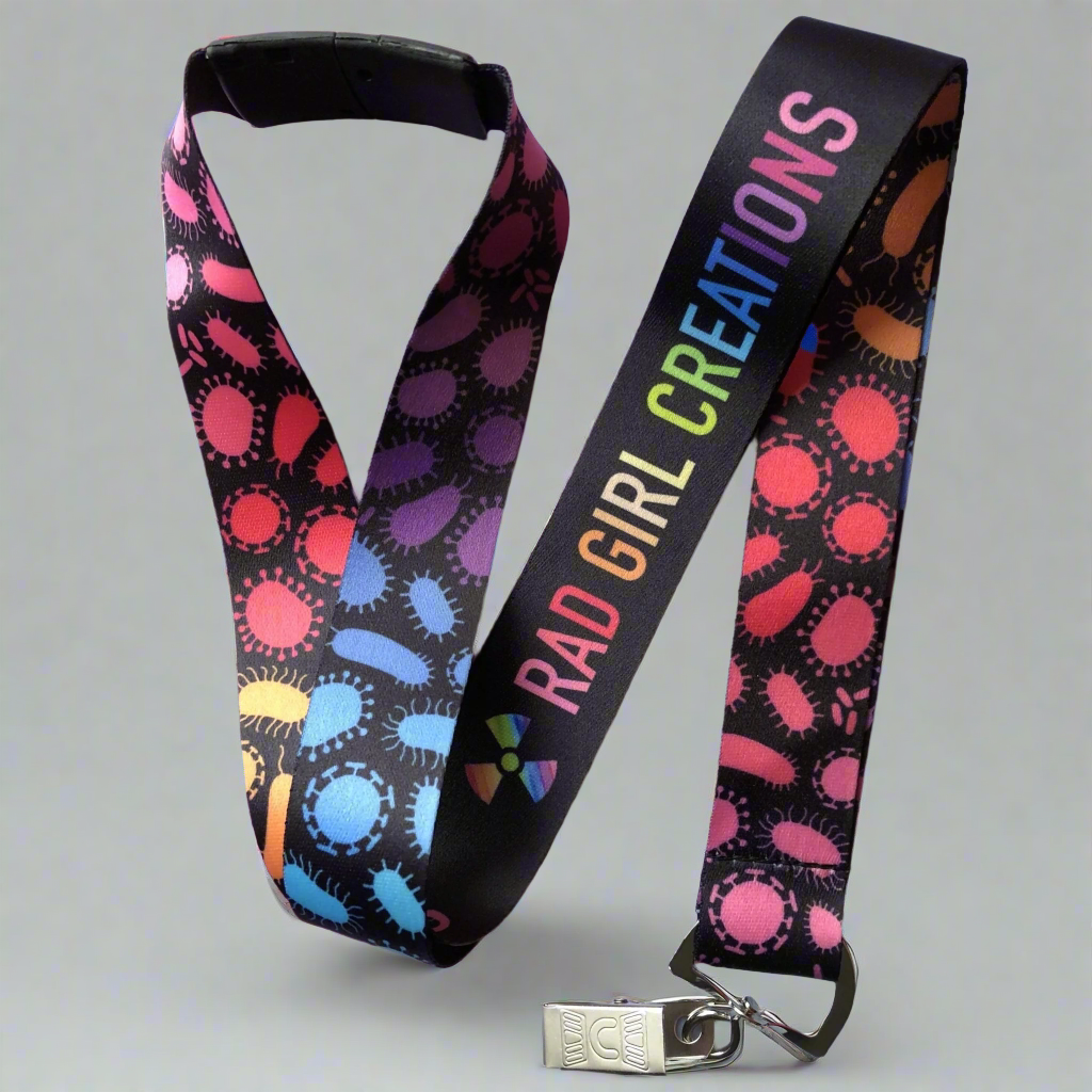 Rainbow Germ Lanyard