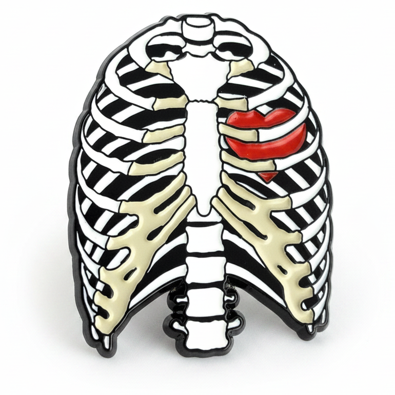 Rib-Caged Heart Pin