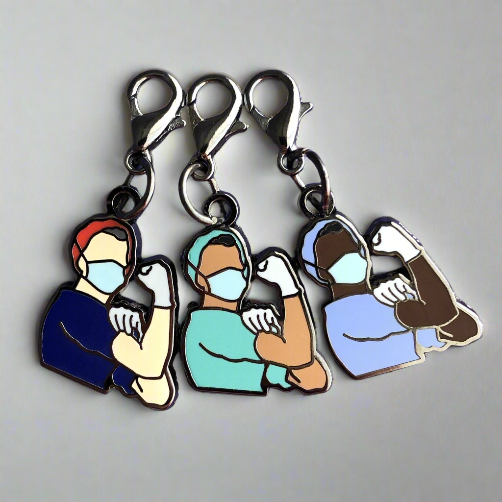 Rosie the Medical Professional Charm
