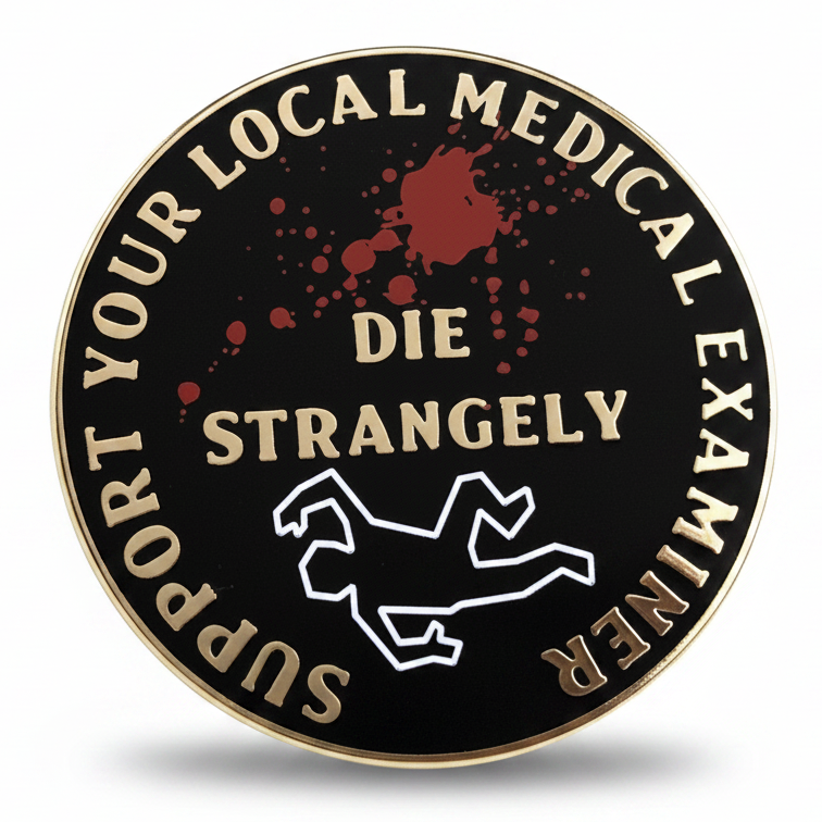 Support Your Local Medical Examiner Pin