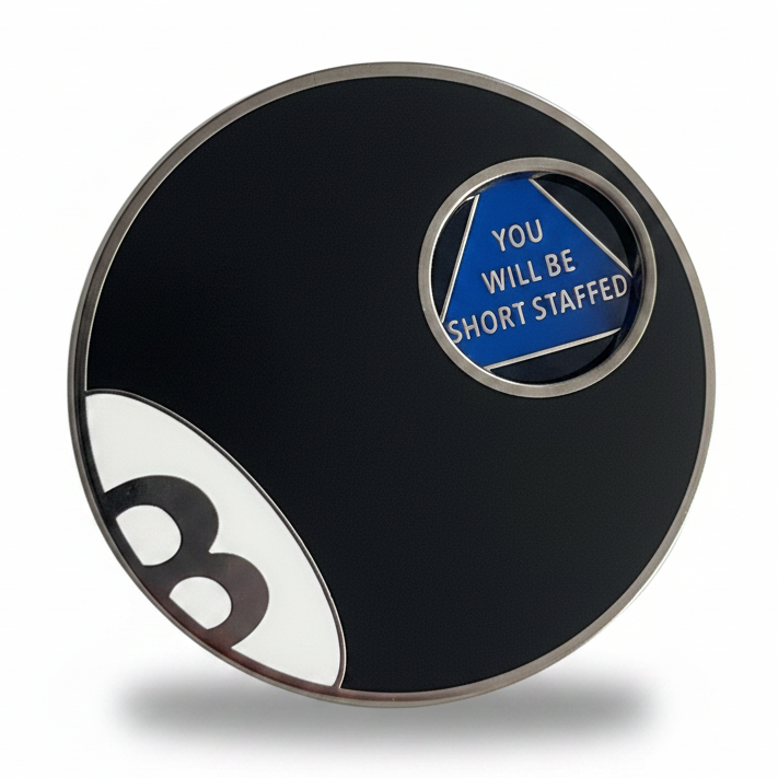 Unmagic Eight Ball Spinning Pin