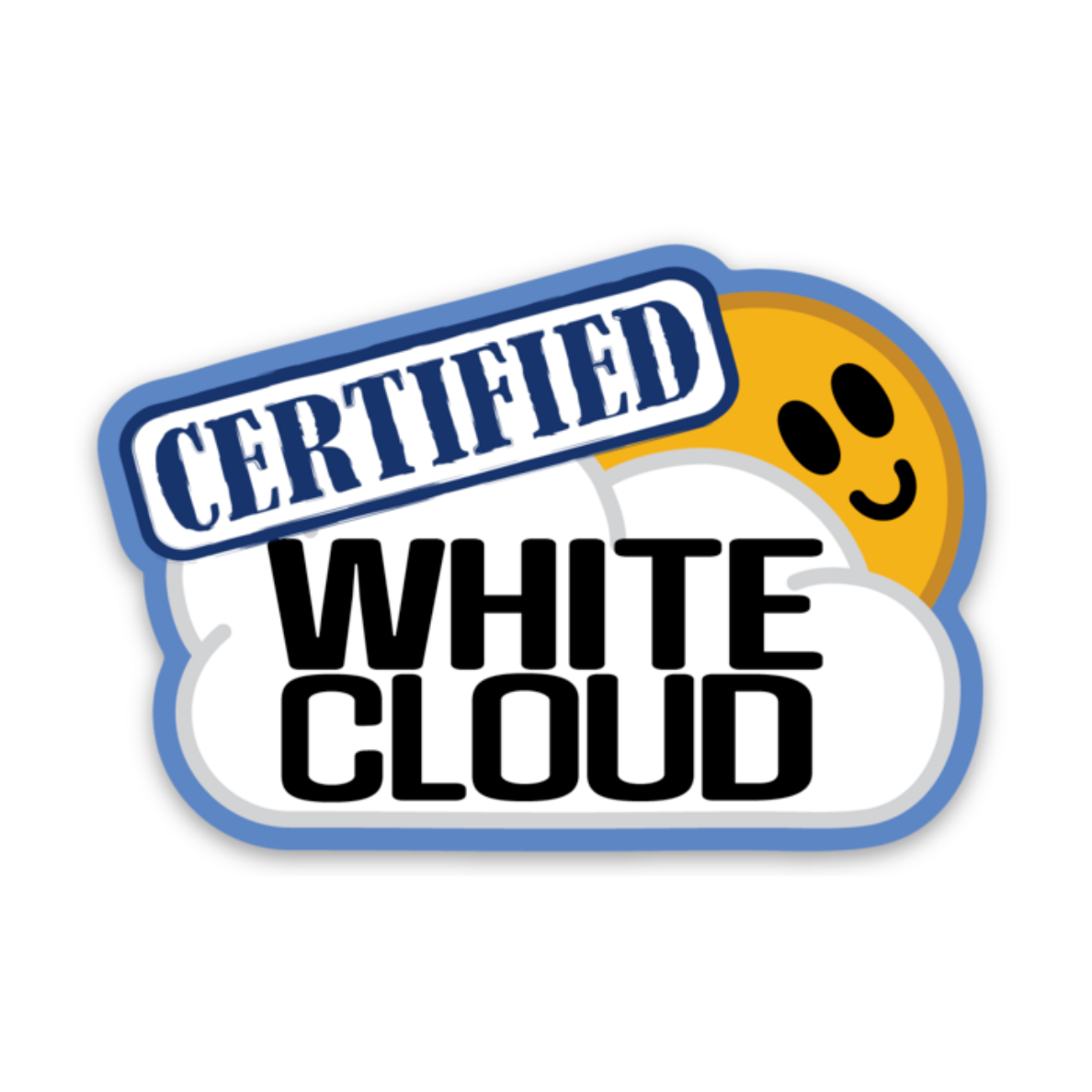 Certified White Cloud Decal