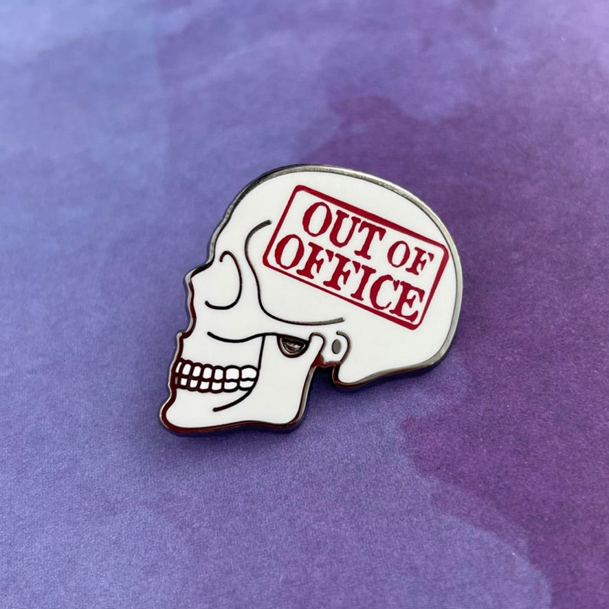 Out of Office Pin - Rad Girl Creations Medical enamel pins
