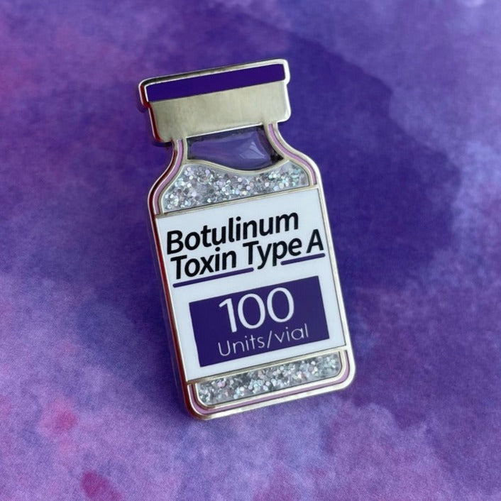 Botulum Toxin Vial Pin - Rad Girl Creations Medical enamel pins