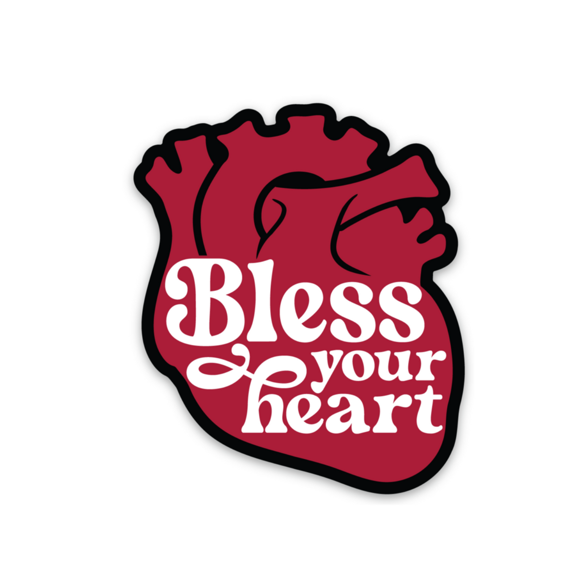 Bless Your Heart Decal - Rad Girl Creations Medical enamel pins