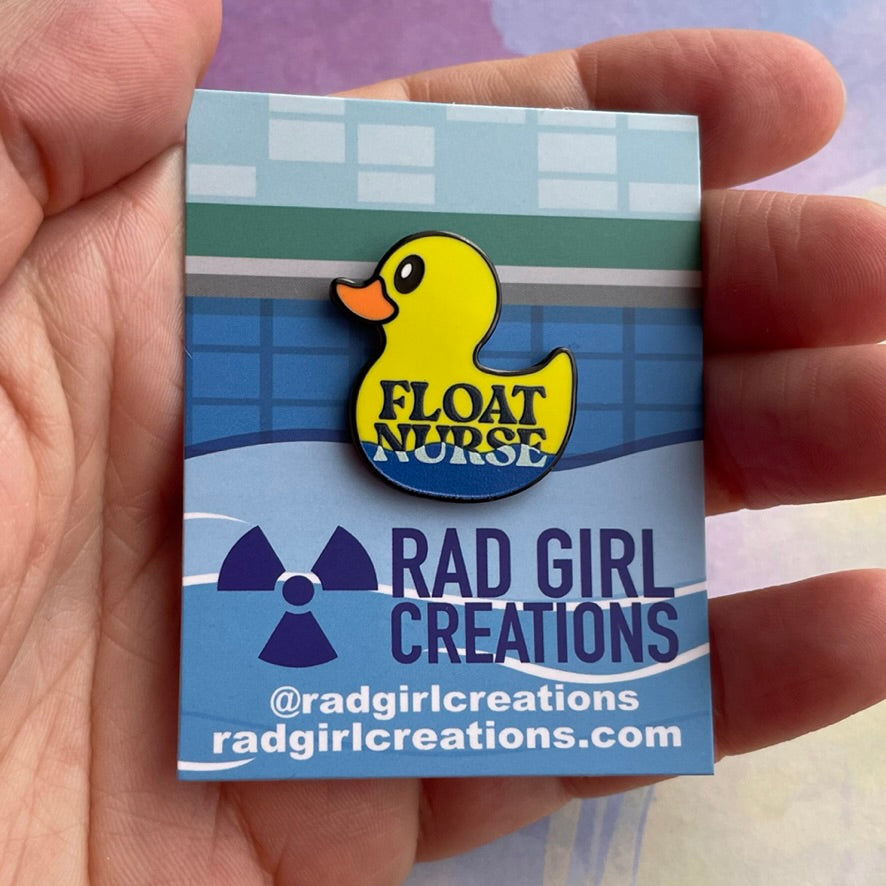 Float Nurse Pin - Rad Girl Creations - Medical Enamel Pin