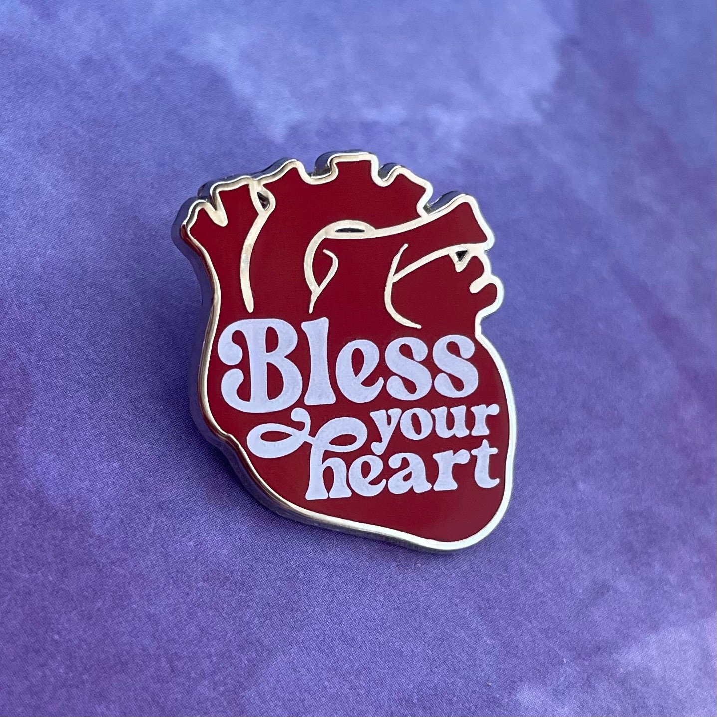 Bless Your Heart Pin - Rad Girl Creations Medical enamel pins