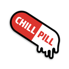 Not So Chill Pill Decal - Rad Girl Creations - Medical Decal