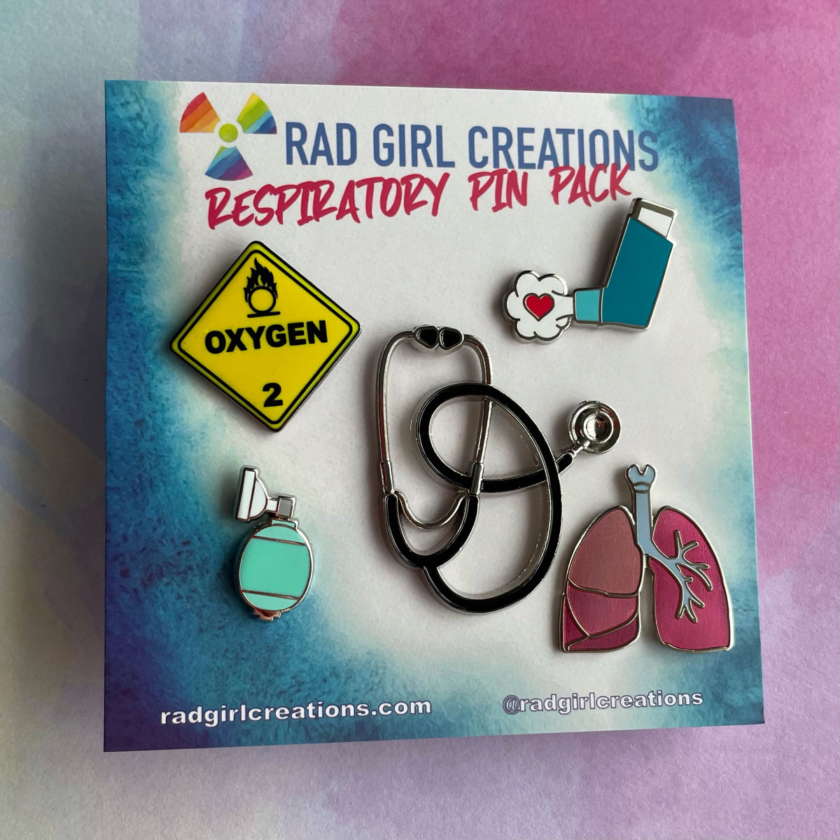 Respiratory Pin Pack - Rad Girl Creations