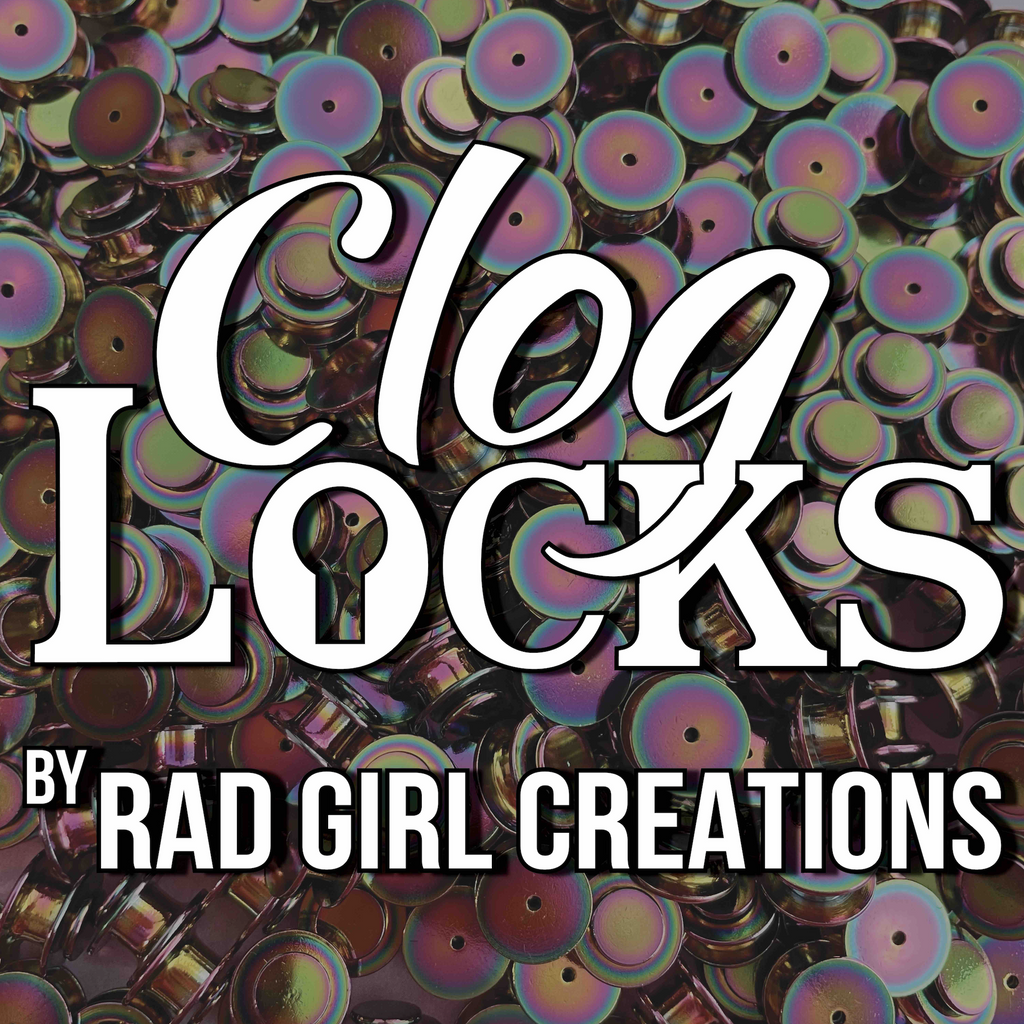 Rainbow Locking Pin Backs - Rad Girl Creations - Medical Enamel Pin