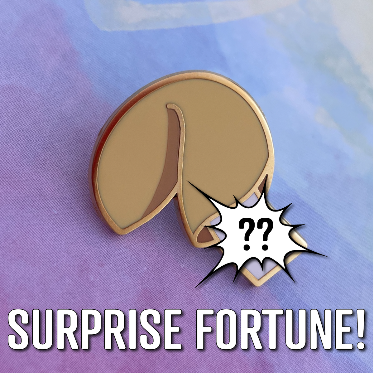 Unfortune Cookie Pin - Surprise Fortune! - Rad Girl Creations Medical enamel pins