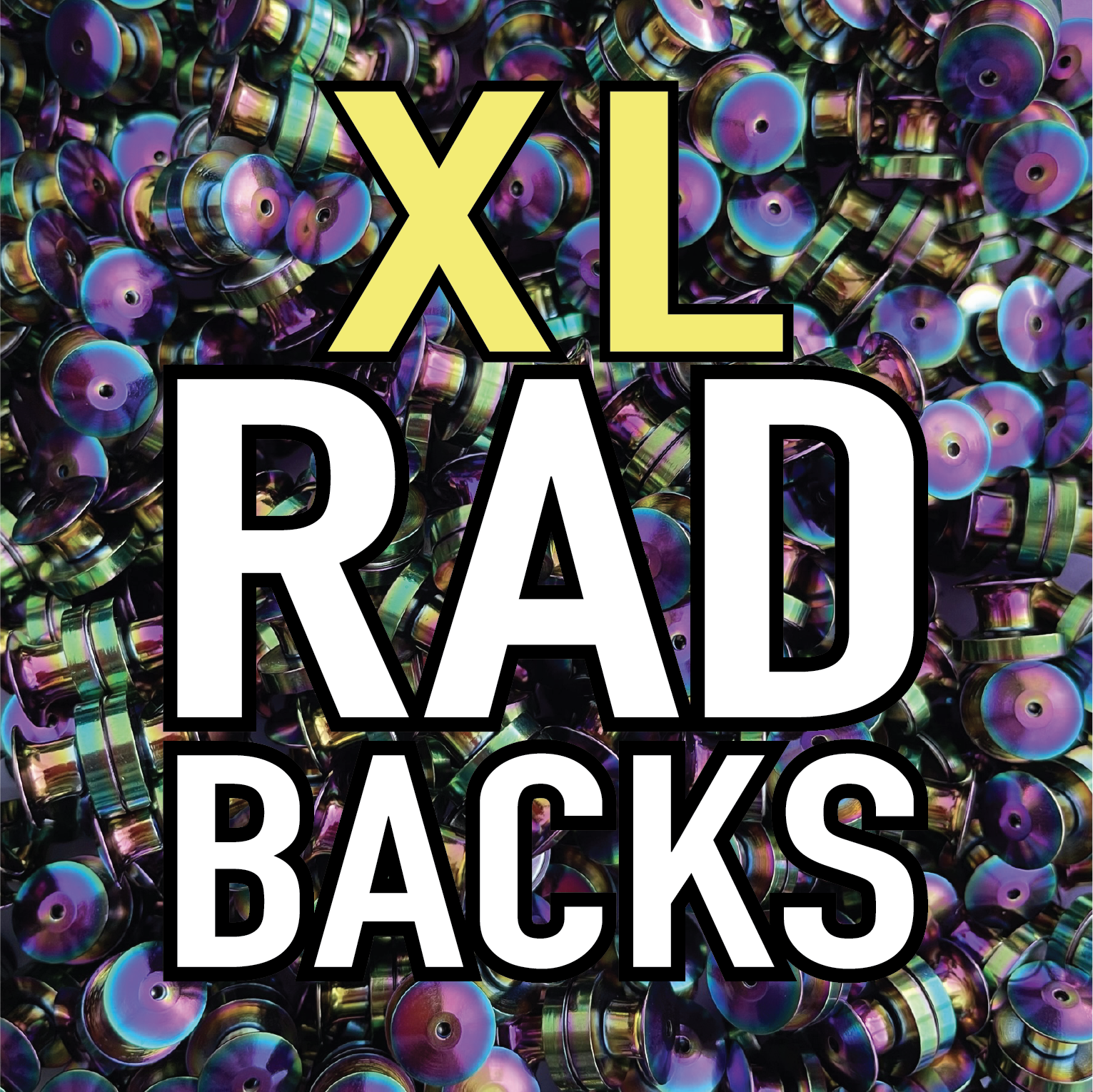 XL Rad Backs - Magnetic Locking Pin Backs - Rad Girl Creations Medical enamel pins