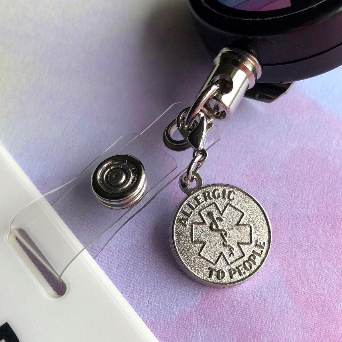Allergic to People Charm - Rad Girl Creations
