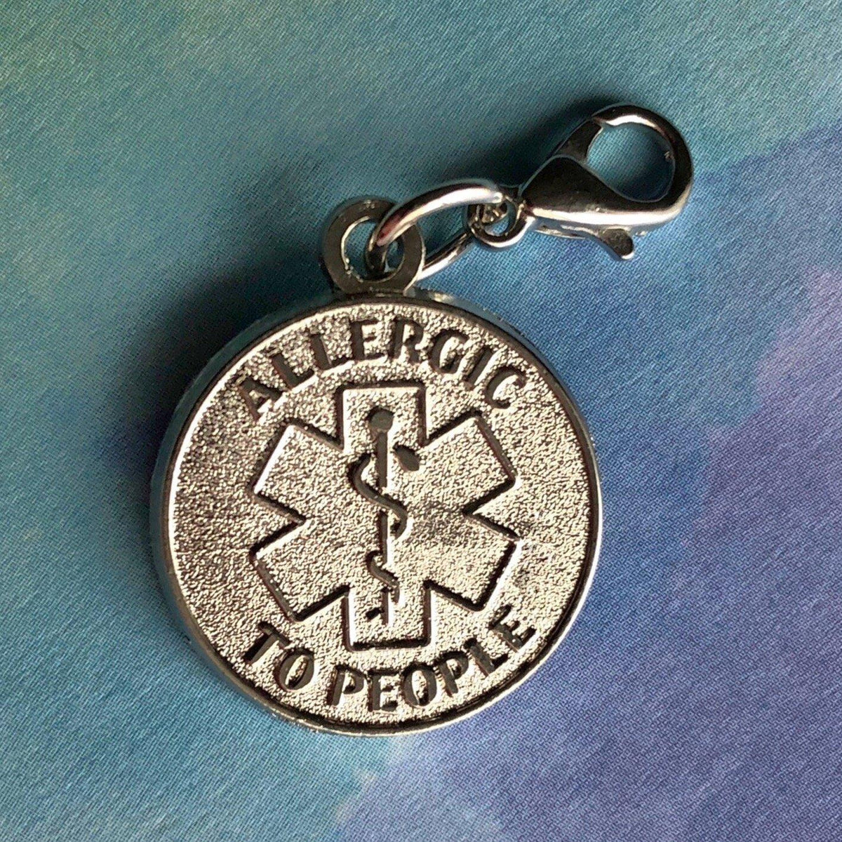 Allergic to People Charm - Rad Girl Creations