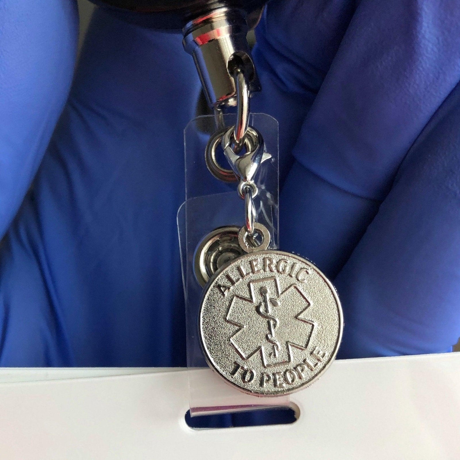 Allergic to People Charm - Rad Girl Creations