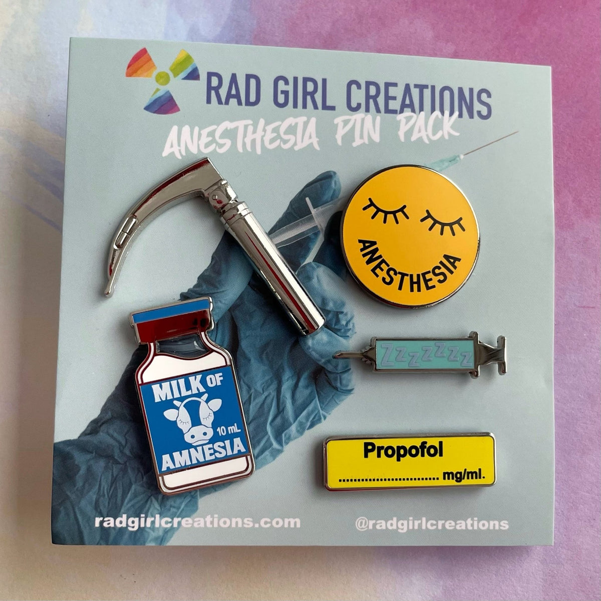Anesthesia Pin Pack - Rad Girl Creations