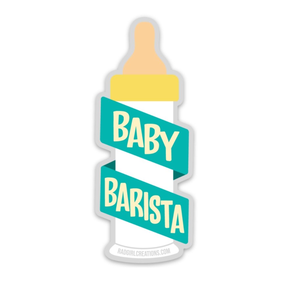 Baby Barista Decal - Rad Girl Creations