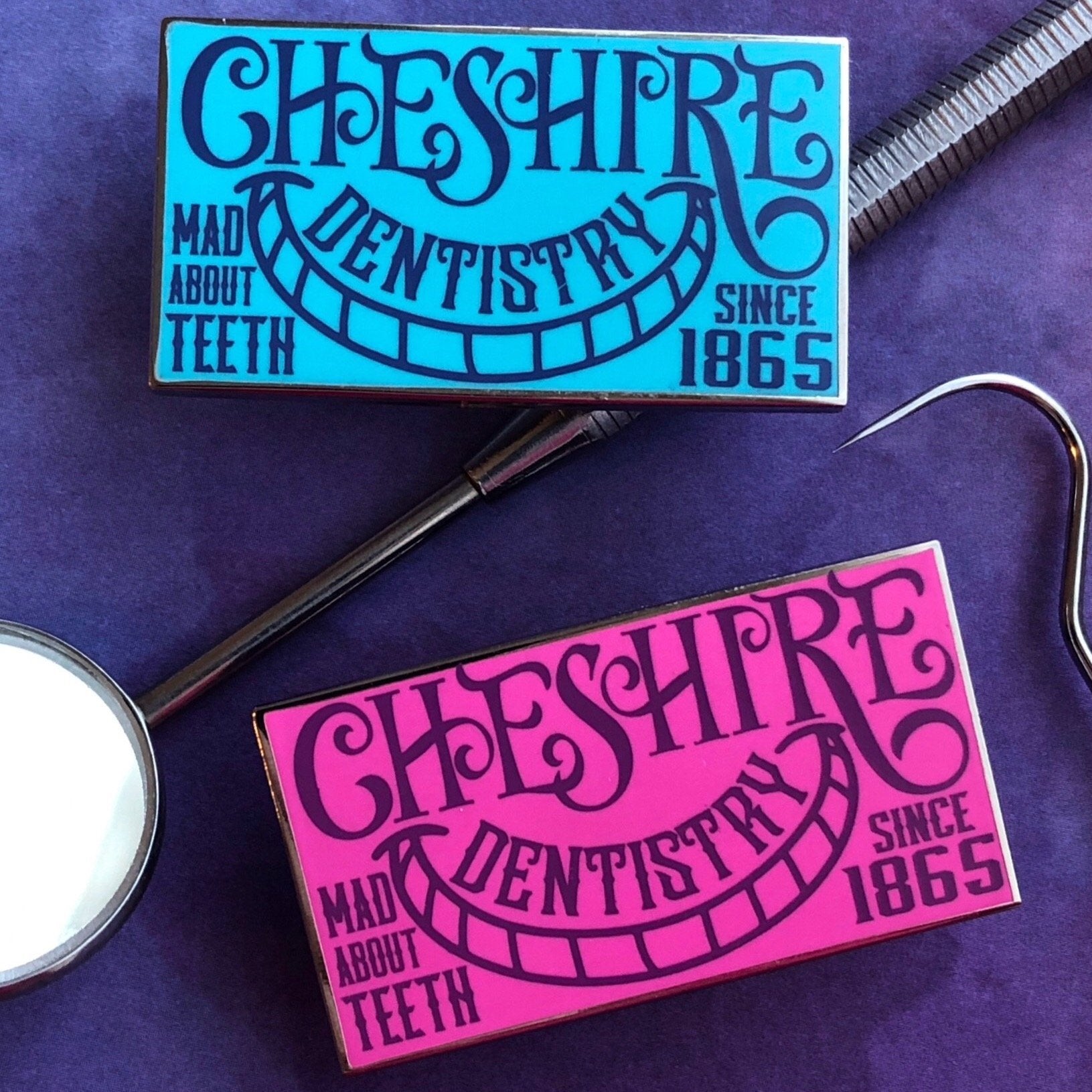 Cheshire Dental Pin - Rad Girl Creations