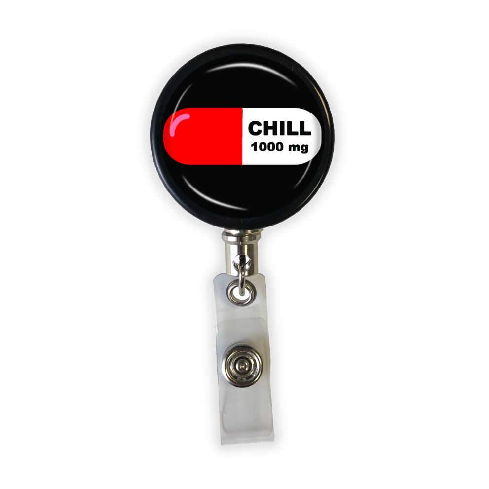 Chill Pill Badge Reel - Rad Girl Creations