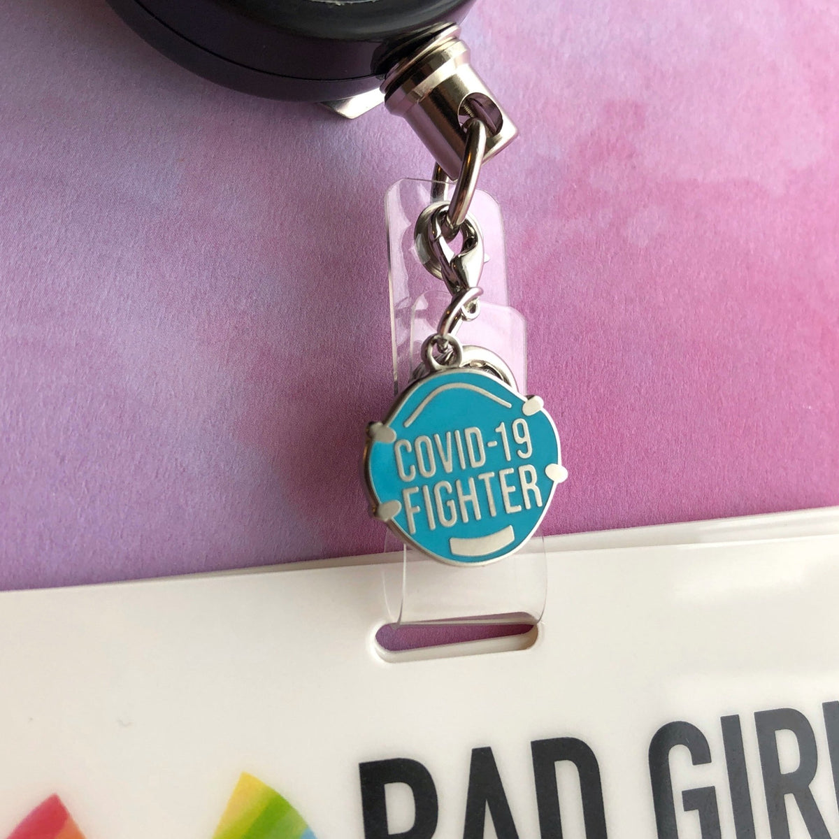 COVID-19 Fighter Charm - Rad Girl Creations