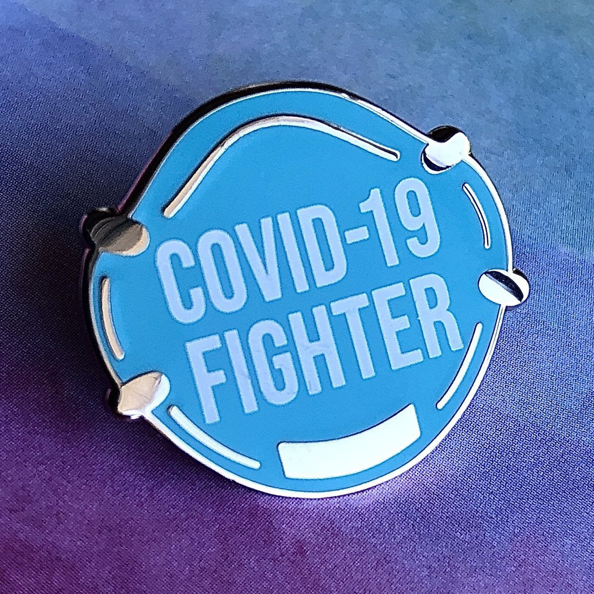 COVID-19 Fighter Pin - Rad Girl Creations