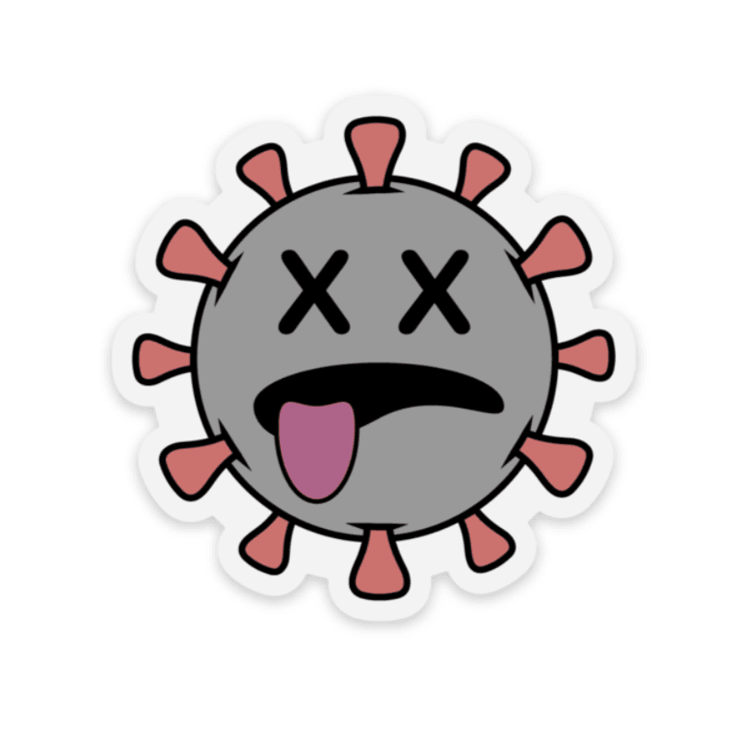 Dead COVID Decal - Rad Girl Creations