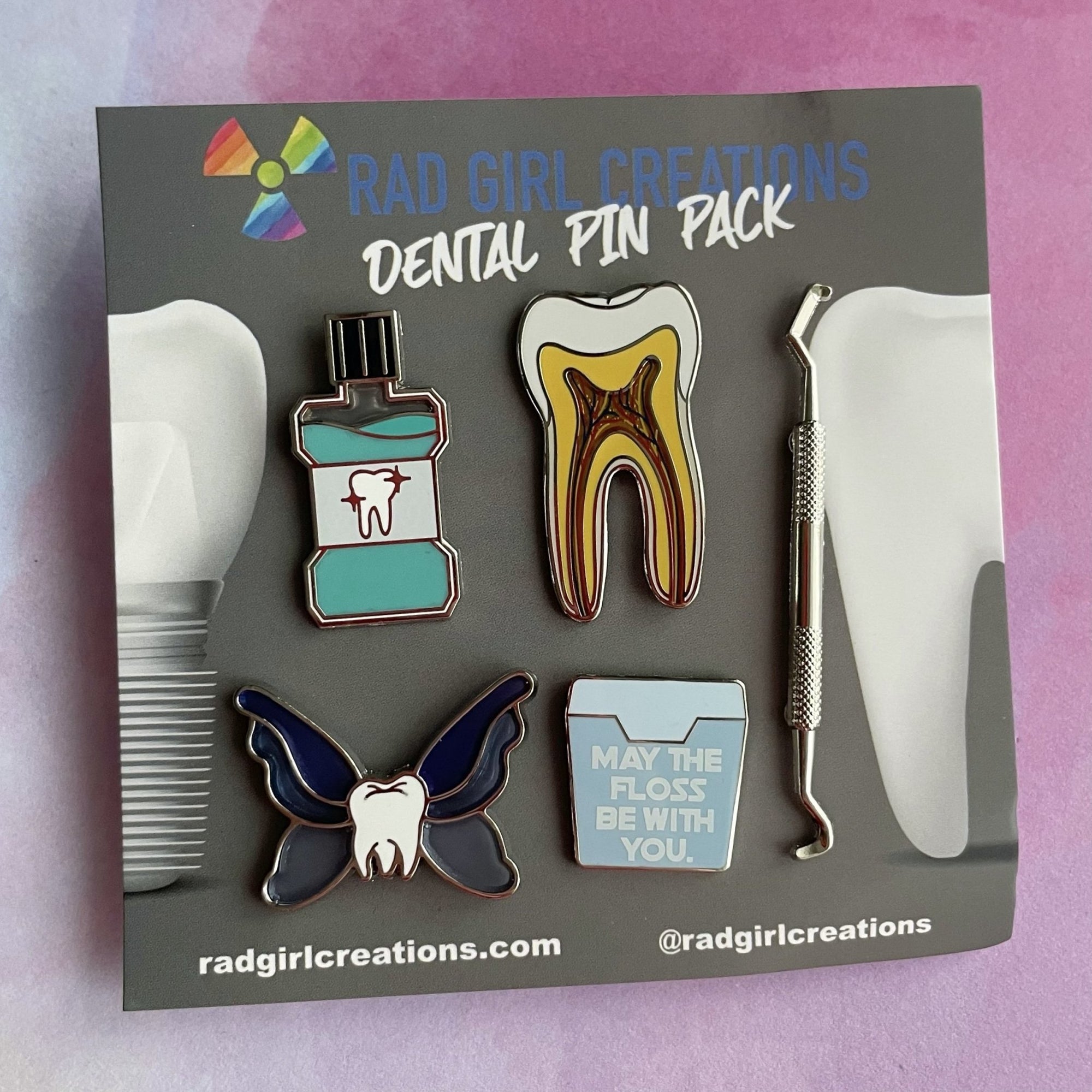 Dental Pin Pack - Rad Girl Creations