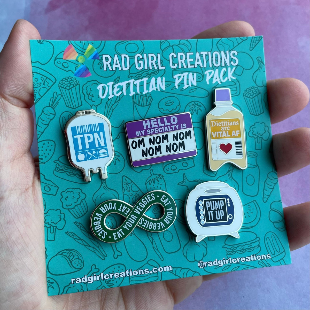 Dietitian Pin Pack - Rad Girl Creations