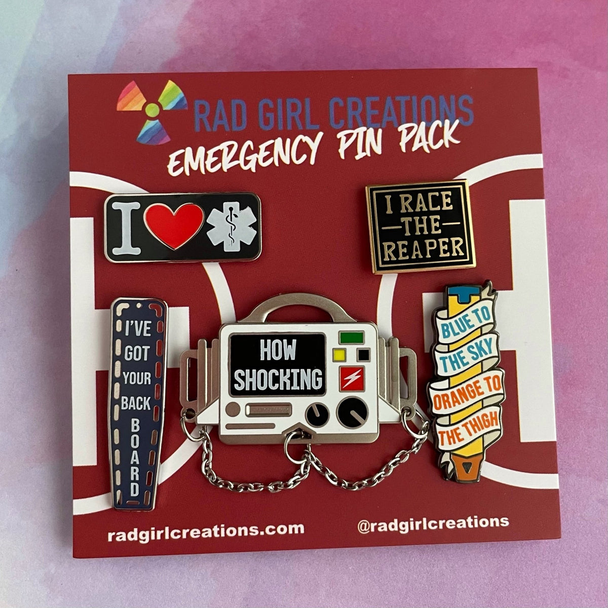Emergency Pin Pack - Rad Girl Creations