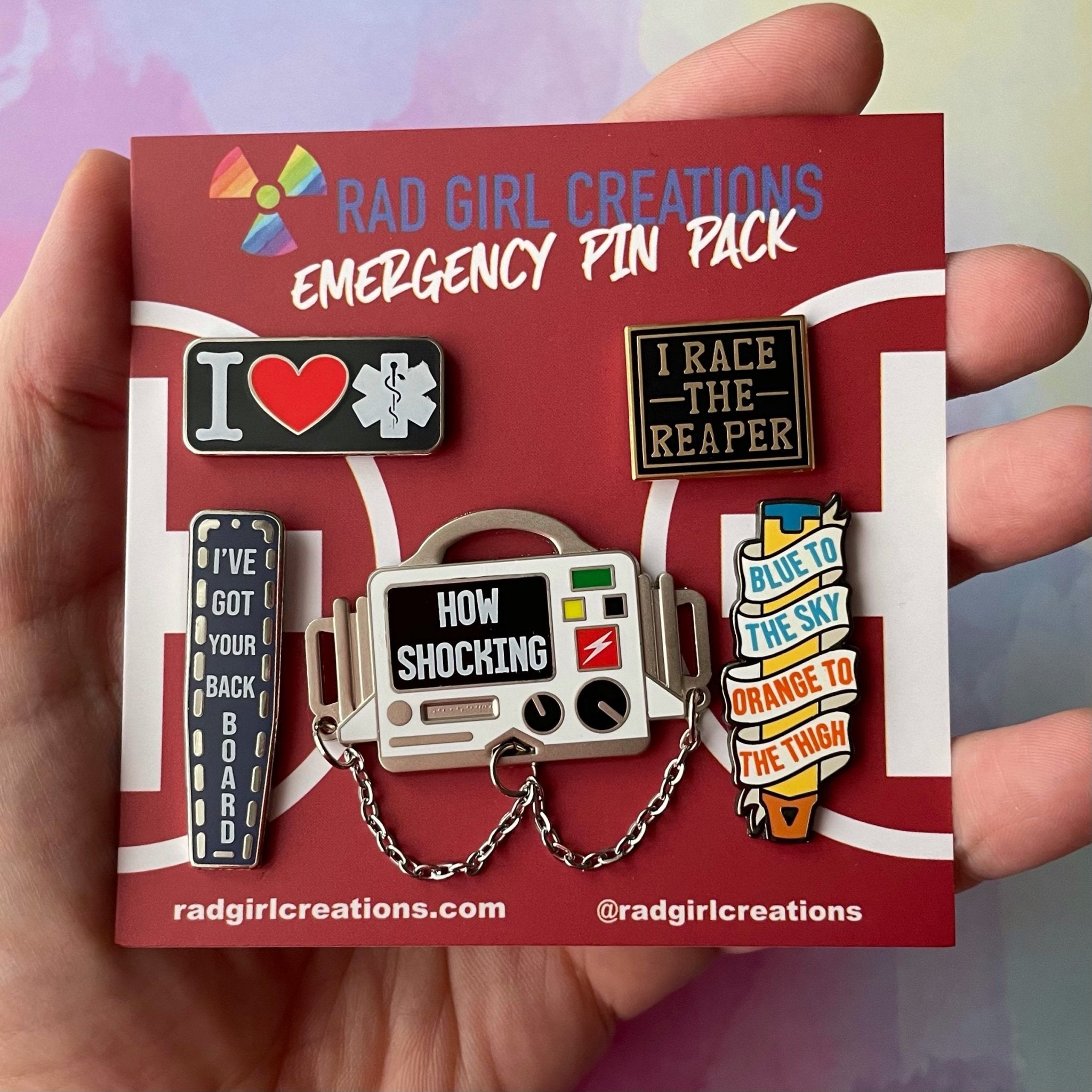 Emergency Pin Pack Rad Girl Creations Medical Enamel Pin, 60% OFF
