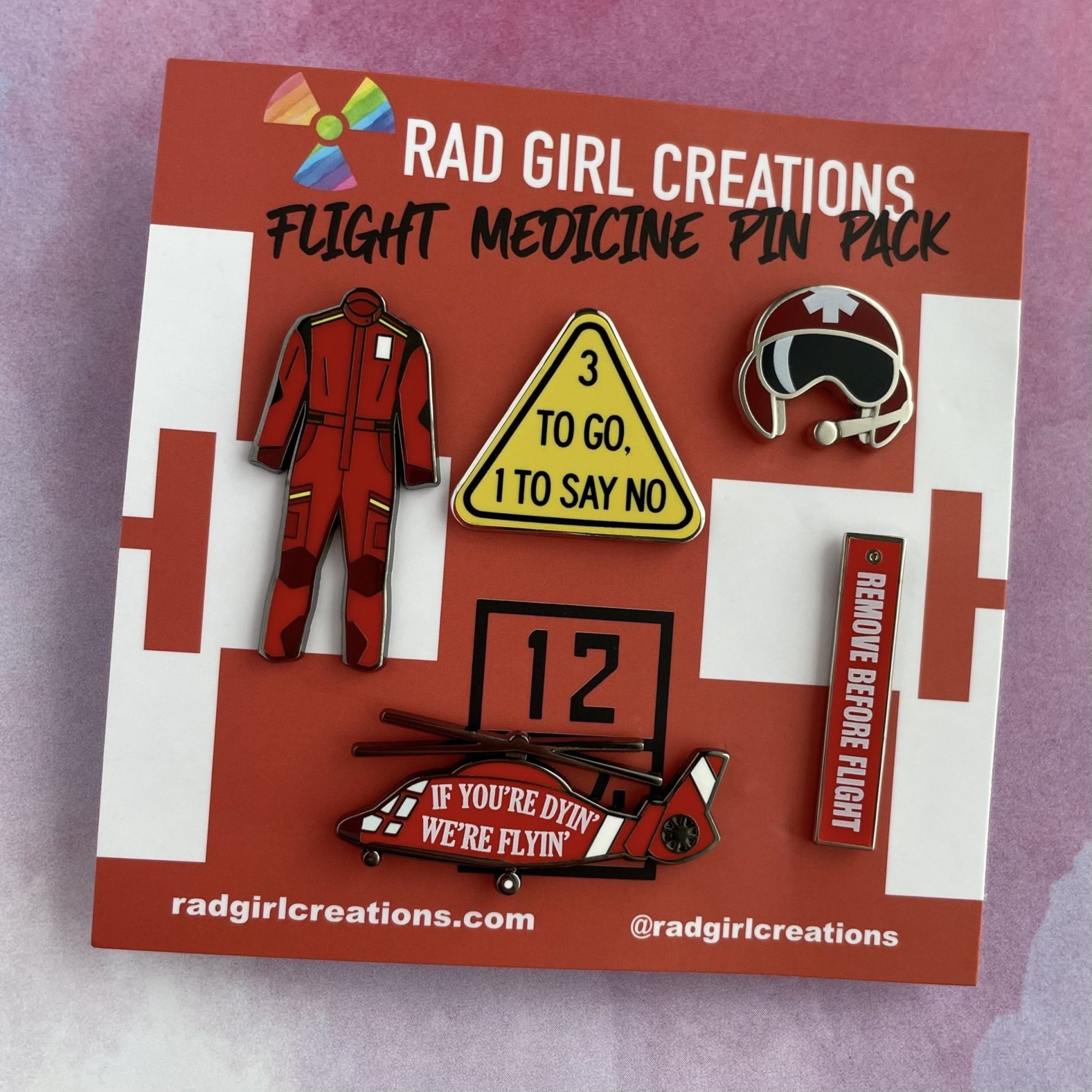 Flight Medicine Pin Pack - Rad Girl Creations