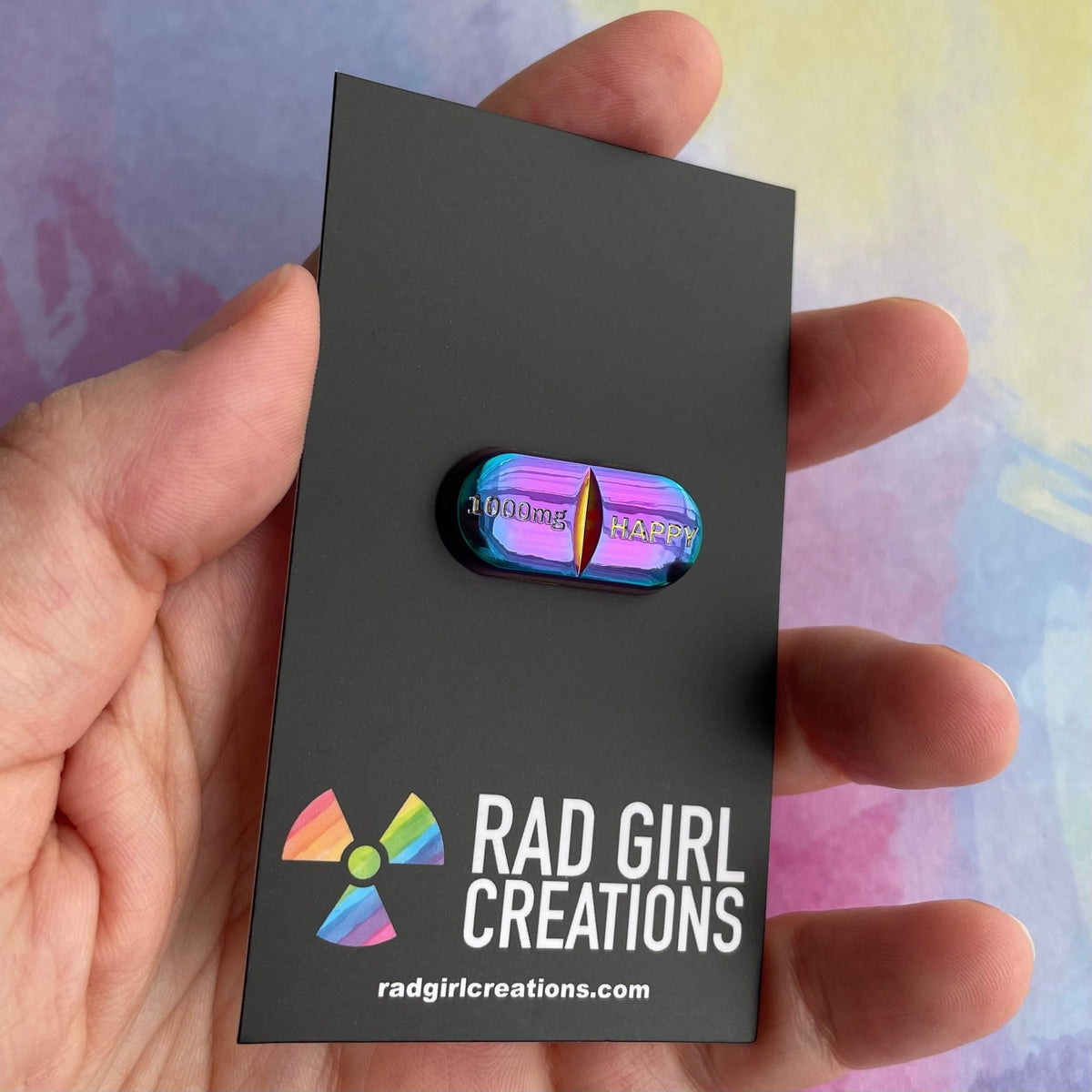 Happy Pill Pin - Rad Girl Creations