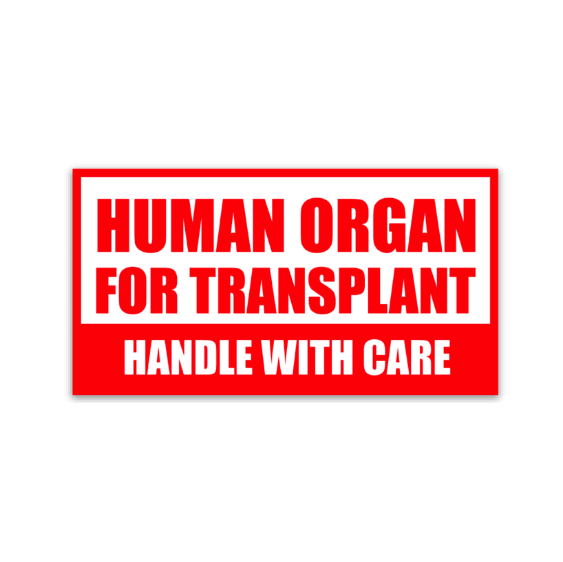 Human Organ for Transplant Decal - Rad Girl Creations