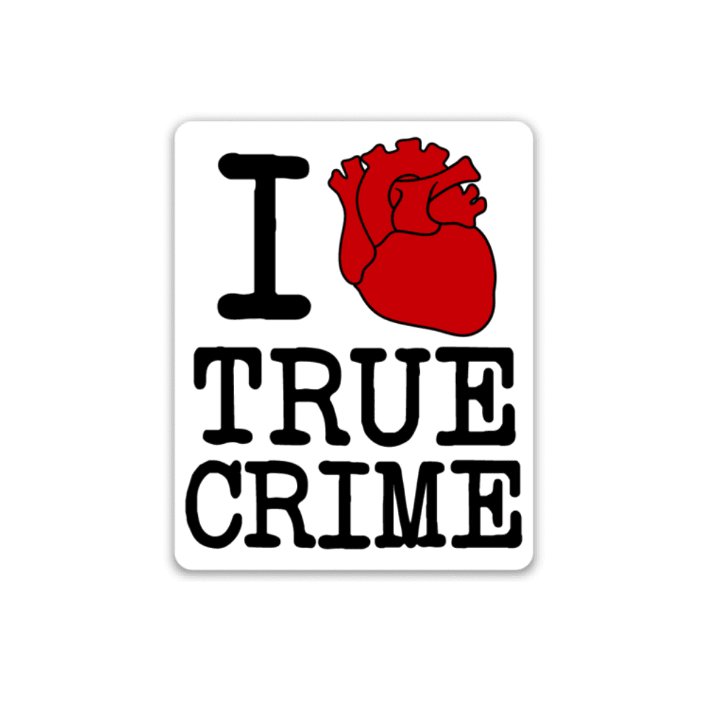 I Heart True Crime Decal - Rad Girl Creations