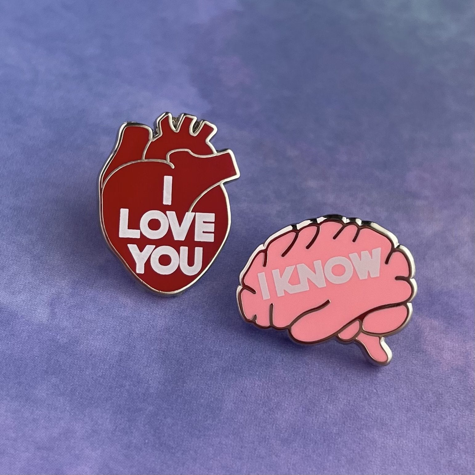 I Love You / I Know Pin Pair - Rad Girl Creations