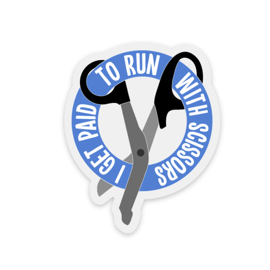 I Run With Scissors Decal - Rad Girl Creations