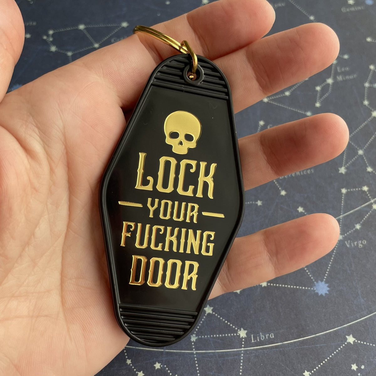 Lock Your Door Keychain - Rad Girl Creations