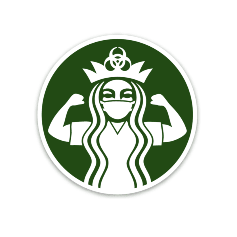 Masked-Up Coffee Decal - Rad Girl Creations